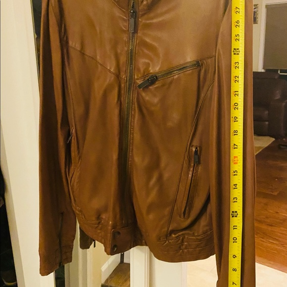 Giorgio Armani leather jacket men size medium - Picture 6 of 7